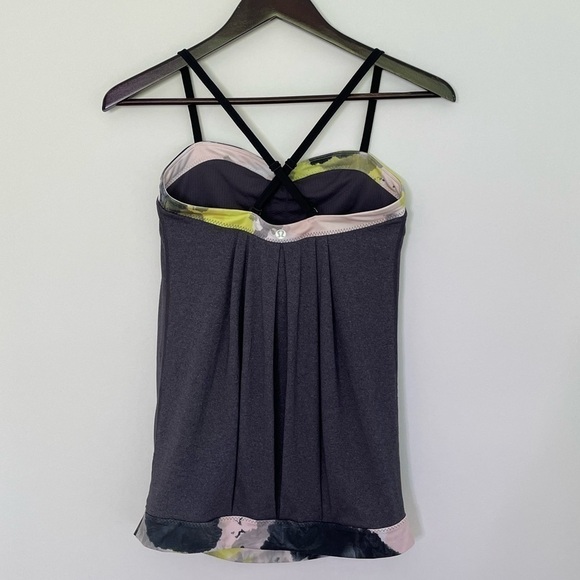 ❤️ Lululemon Pure Focus Tank 4 Citron Tinted Canvas gray A7 - Picture 4 of 9